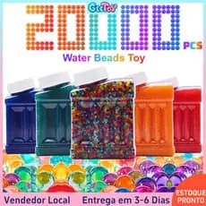20.000 Peças de Bolas de Gel 7,5mm - Brinquedos de Borrifos Absorvedores de Água para Crianças