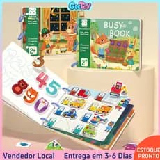 14/30 Páginas Livro DIY com Livro de Atividades para Bebês, Brinquedo Educativo para Crianças de 2 a 3 Anos