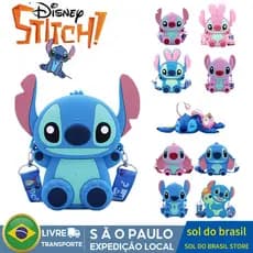 Bolsa Disney Stitch Para Mulheres, Saco Crossbody, Novo Nicho Saco De Telefone De Silicone Para Meninas E Crianças