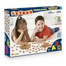 Brinquedo Jogo Pedagógico Letras Forma Palavras Mdf Junges