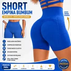 Short Legging Feminina Academia Zero Transparência Shorts Suplex Alto Modelador Fitness