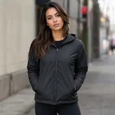 Jaqueta Corta Vento Feminina Impermeável Com Capuz Leve Manga Longa Treino Resistente