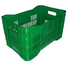 2 Un Caixa Plástica Hortifruti Organizadora Agrícola Rancho Super Resistente Frutas Legumes Verduras