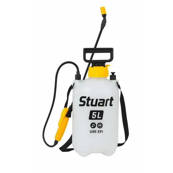 Pulverizador Agrícola Lateral Manual 5 Litros Borrifador Com Compressão Prévia Profissional Branco