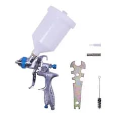 Pistola Pintura Hvlp Profissional 600ml 1,3mm Pro-530 PDR Ldr2 Cor Prateada