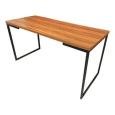 Mesa De Apoio Escritório Diretor Aço Mdf Industrial 120x60cm