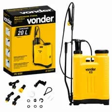 Bomba De Veneno Costal Pulverizador Agrícola Manual 20 Litros Vonder Original Resistente C/ Alças