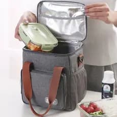 Lancheira Portátil Saco Resfriador De Almoço Térmico Para Piquenique Exterior Isolado À Prova D'água