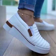 Tênis Feminino Slip On Sapatilha Confortável Macia Leve