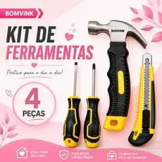 Kit de Ferramentas Prático e Resistente para o Dia a Dia