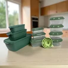 Pote armazenadores de alimento, KIT com DEZ (10) potes + Três (3) Funil Tamanho P,M,G.