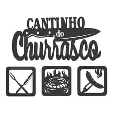 Kit Cantinho do Churrasco 4 Peças 30cm Mdf 3mm C/Dupla Face