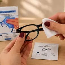 Kit 100/100/200 PÇS Lenço Umedecido Para Limpeza De Óculos Telas E Lentes