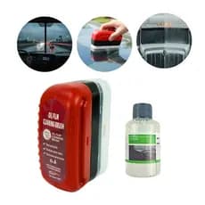 Kit Escova Automotiva Limpa Vidro Anti Chuva Com Refil Revitalizador