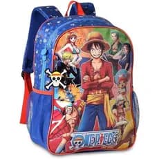 Mochila One Piece Oficial De Costas Infantil Passeio Escolar Luffy