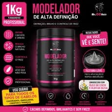 Pasta Modeladora 1kg Penteado e Trança  Fio de Fada Acabamento de Tranças e Penteados