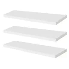 Kit com 3 Prateleiras Parede 30cm - Organizador para Banheiro, Cozinha e Quarto | Prateleira Pequena Decorativa Moderna