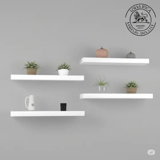 KIT com 4 Prateleiras 30cm MDF 100%  para Decorar Sala Quarto Banheiro cozinha acabamento impecável