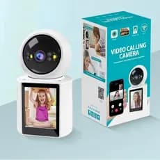 Kit Câmera Wifi Rotativa Videochamada Visão Noturna