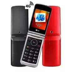 LGg360-FLIP 4G CelularLg Simples Para Idosos Ou Rural Dual Chip Black E RED