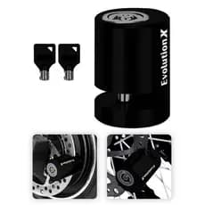 Trava Cadeado Freio de Disco para Moto Bike Antifurto Anti Roubo Bloqueio Universal Segurança Prata