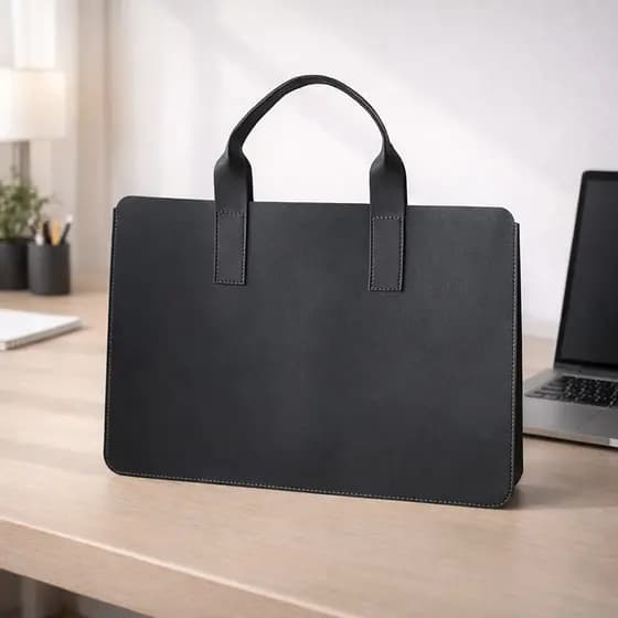 Maleta Notebook Executiva 13 14 15 Polgadas Bolsa Trabalho Couro Sintético Premium