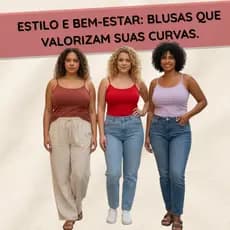 Kit 3 Regatas Feminina Alça Fina Plus Size Algodão Blusinha Verão Confortável Premium Casual Trio