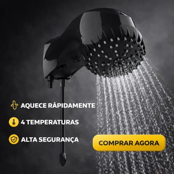 Chuveiro Elétrico Preto Top Banho Black Piano 127V 5500W - Sintex