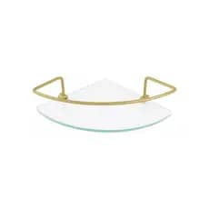 Porta Shampoo Reto Com Vidro Incolor 30 Dourado