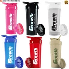 Coqueteleira Growth Original 600ml  Garrafa  Shakeira | Acessório para Treino I Academia