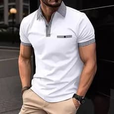 Camisa POLO Xadrez Camisa POLO Esportiva Masculina