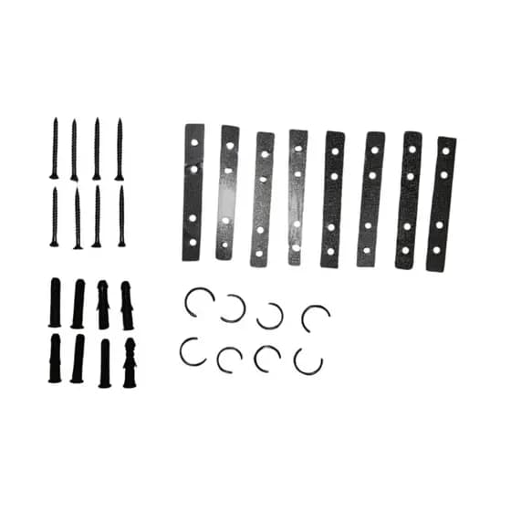 Kit Instalacao Clipada - 8 chapinha, 8 buchas, 8 parafuso, 8 clip