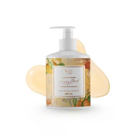 Sabonete em Gel para Banho Shower Happy Mood  -Bem estar, Felicidade e Boas Energias - Brascare - 300 mL