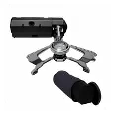 Fogareiro Fogão Gás Slim Camping Portátil Dobrável Pesca + Brinde
