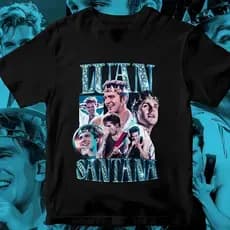 Camiseta Cantor Luan Santana Show Registro Histórico Luanete Tecido Confortável Estampa Qualidade