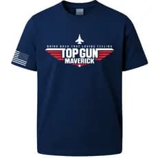 Camiseta Top Gun Masculina  Maverick Filme Ação 100% Algodão Premium
