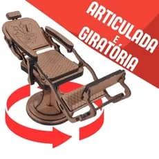 2 Cadeira de Barbeiro Articulada Miniatura em MDF Usos Diversos