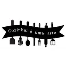 Placa decorativa Cozinhar é uma arte - Placa - Moldura - Frase - Decorativa - Cozinha - utensílios de cozinha