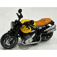 Miniatura Moto de metal BMW R nineT com fricção, luzes e som - presente incrivel e lindo para crianças e adultos