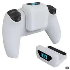 Carregador Portátil Dualsense / Dualsense Edge Ps5 1600mah Branco