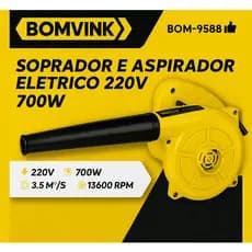 🌪️ Soprador e Aspirador Elétrico 700W | Dupla Função, 13600 RPM, 3.5m³/s, Motor Cobre Puro - Limpeza Rápida de Jardim