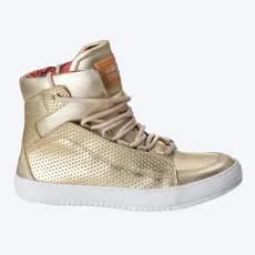 Tênis Sneaker Couro Feminino Treino Confortavel Cano Médio Fitness Academia Gym Confortável