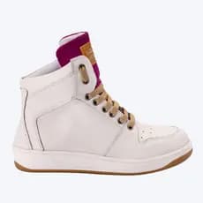 Tênis Sneaker Couro Feminino Treino E Passeio Academia Street Gym Fitness Conforto