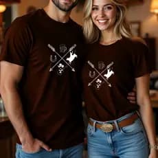 Camiseta Unissex Flechas Agroboy Agrogirl Roça Peão Country Casual Básica Vaquejada