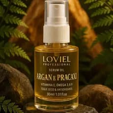 Óleo Reparador Pontas Loviel Sérum Capilar Vitamina C Ácido Hialurônico Anti‑Frizz Brilho Hidratação