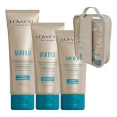 Kit Shampoo, Condicionador E Leave-in Mirtilo + Necessarie