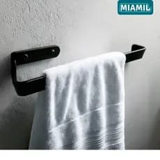 Suporte Porta Toalha de Rosto – Aço Resistente, Pintura Antiferrugem
