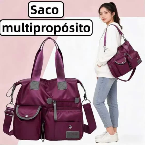 Bolsa de ombro unisex de grande capacidade, adequada para viagens diárias ao ar livre na escola