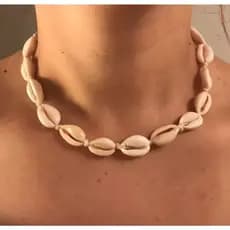 Colar búzios gargantilha  choker conchas naturais
