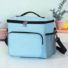 Bolsa térmica quadrada em alumínio reforçado para picnic com amplo espaço e isolamento premium